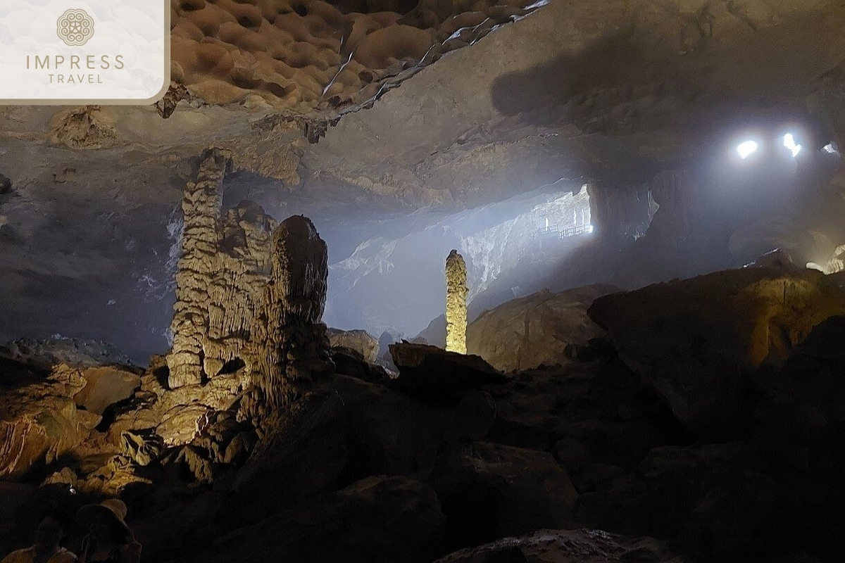 Surprise Cave in Visit Halong Bay's Floating Fishing Village