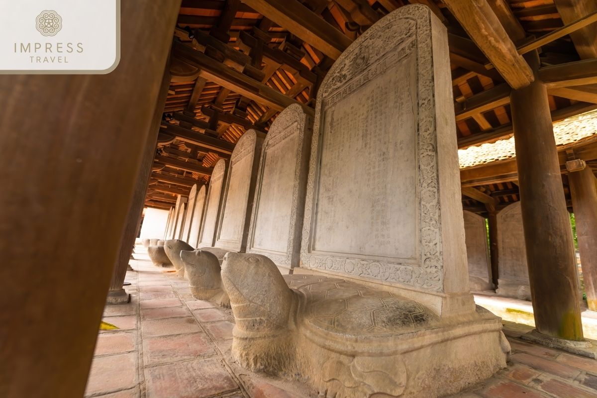 Architecture here in visit the Temple of Literature