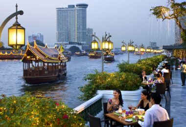 Bangkok city view from Mandarin Oriental Hotel