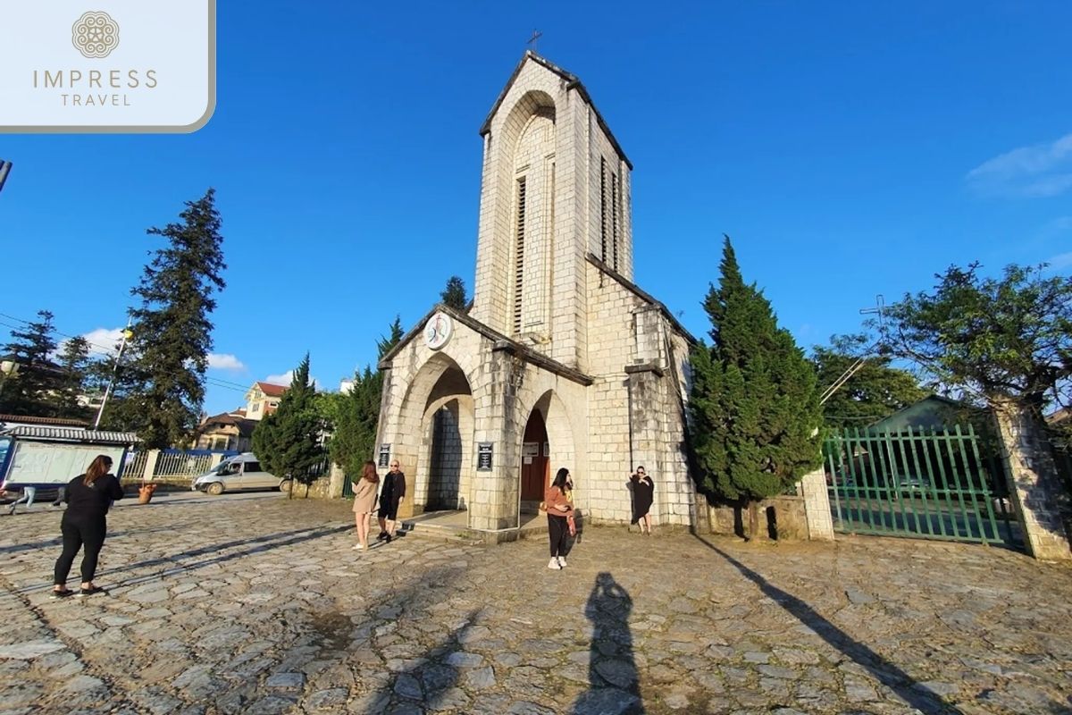 Sapa Stone Church in afternoon or morning walking tours