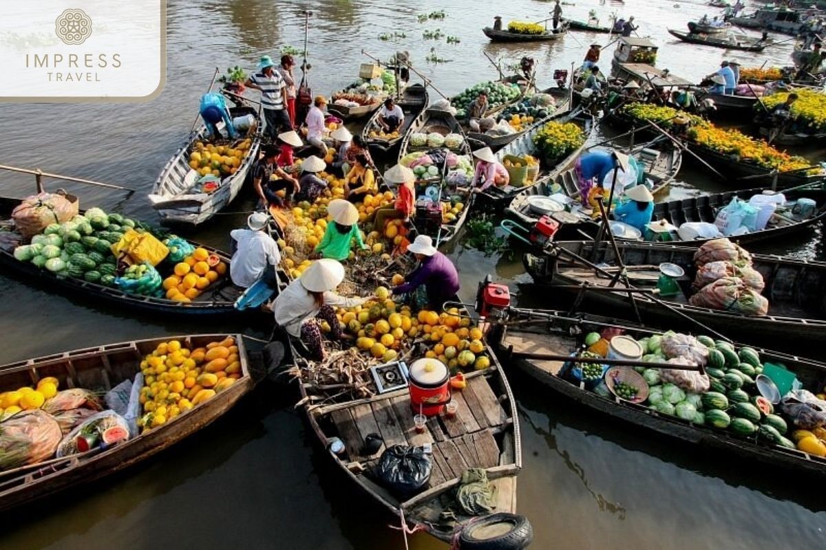 Cai Be Floating Market in Mekong Cai Be Tours