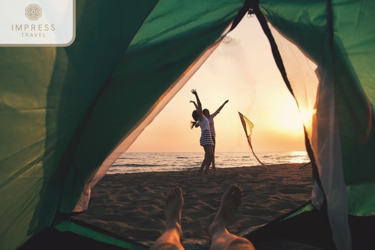 Beach camping in Danang Ease tours