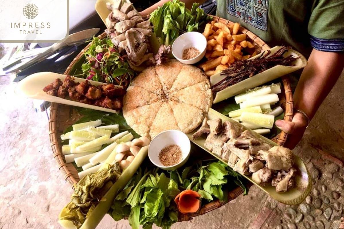 Local cuisine in Pu Luong Trekking and homestay tours