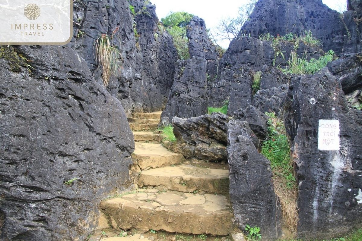 Thach Lam Rock Garden in Panoramic Views of Sapa from Ham Rong Mountain