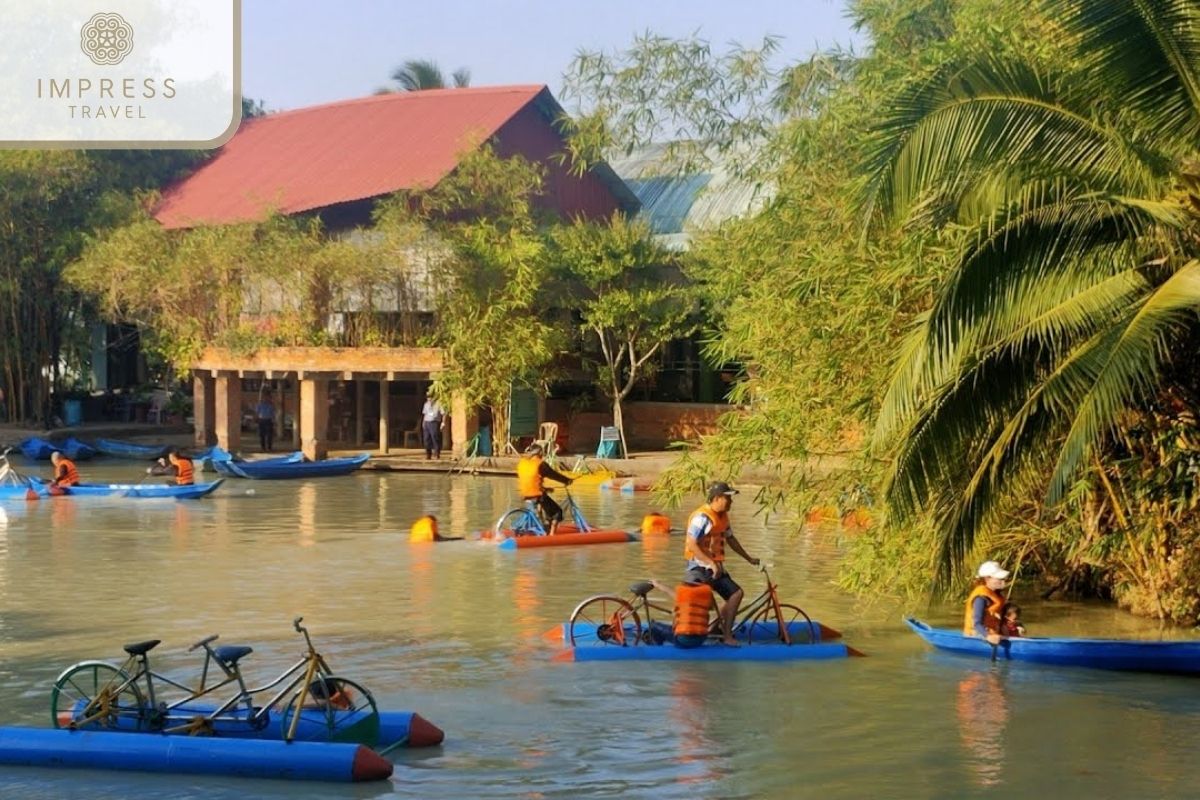 Cycling on the river