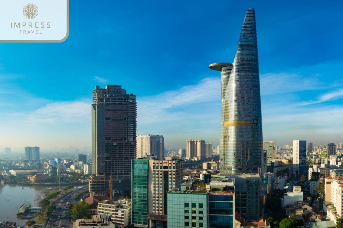 Bitexco Financial Tower in Ho Chi Minh City Panoramic Tour at Saigon Skydeck