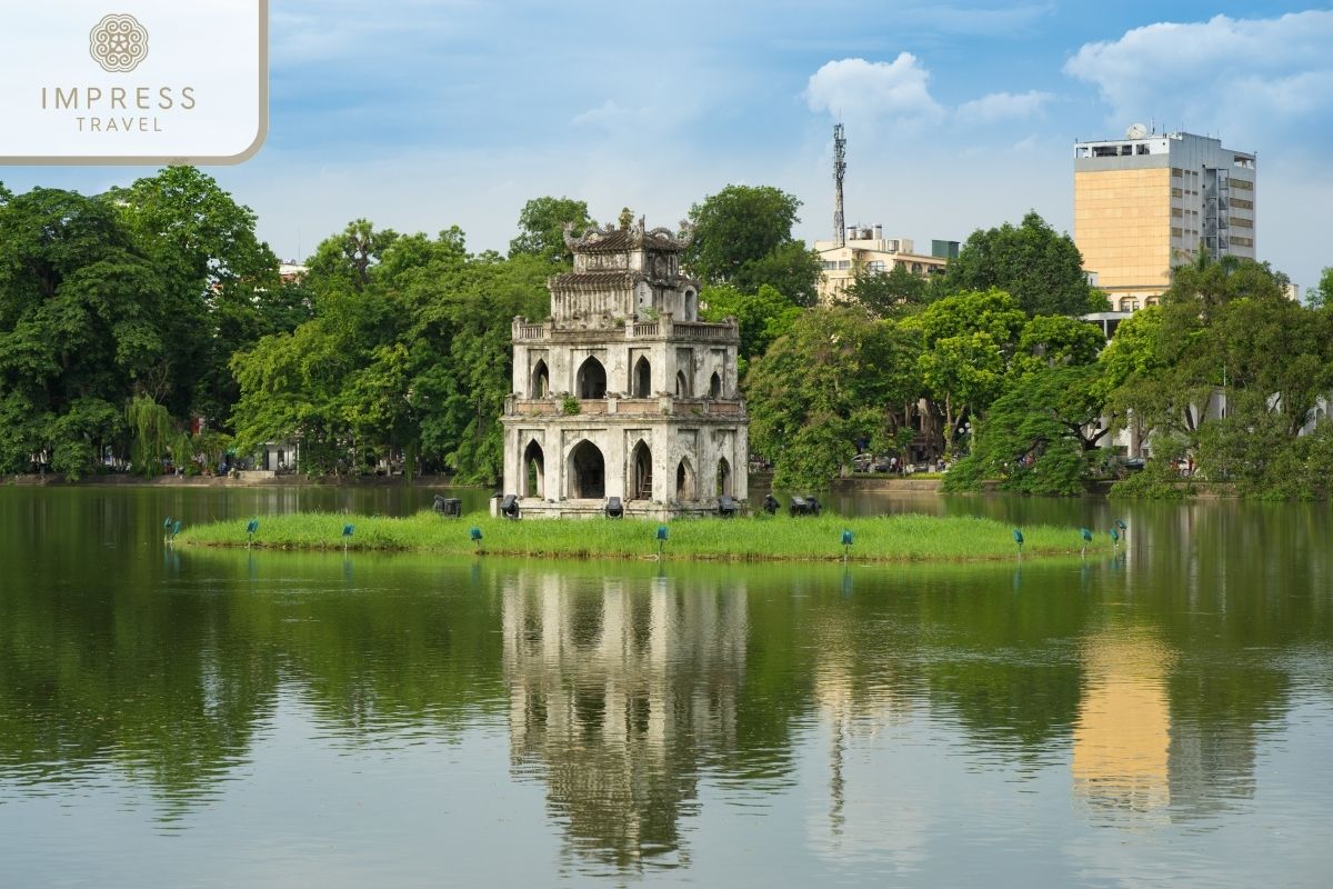 Hoan Kiem Lake in Hanoi Spirit Tours