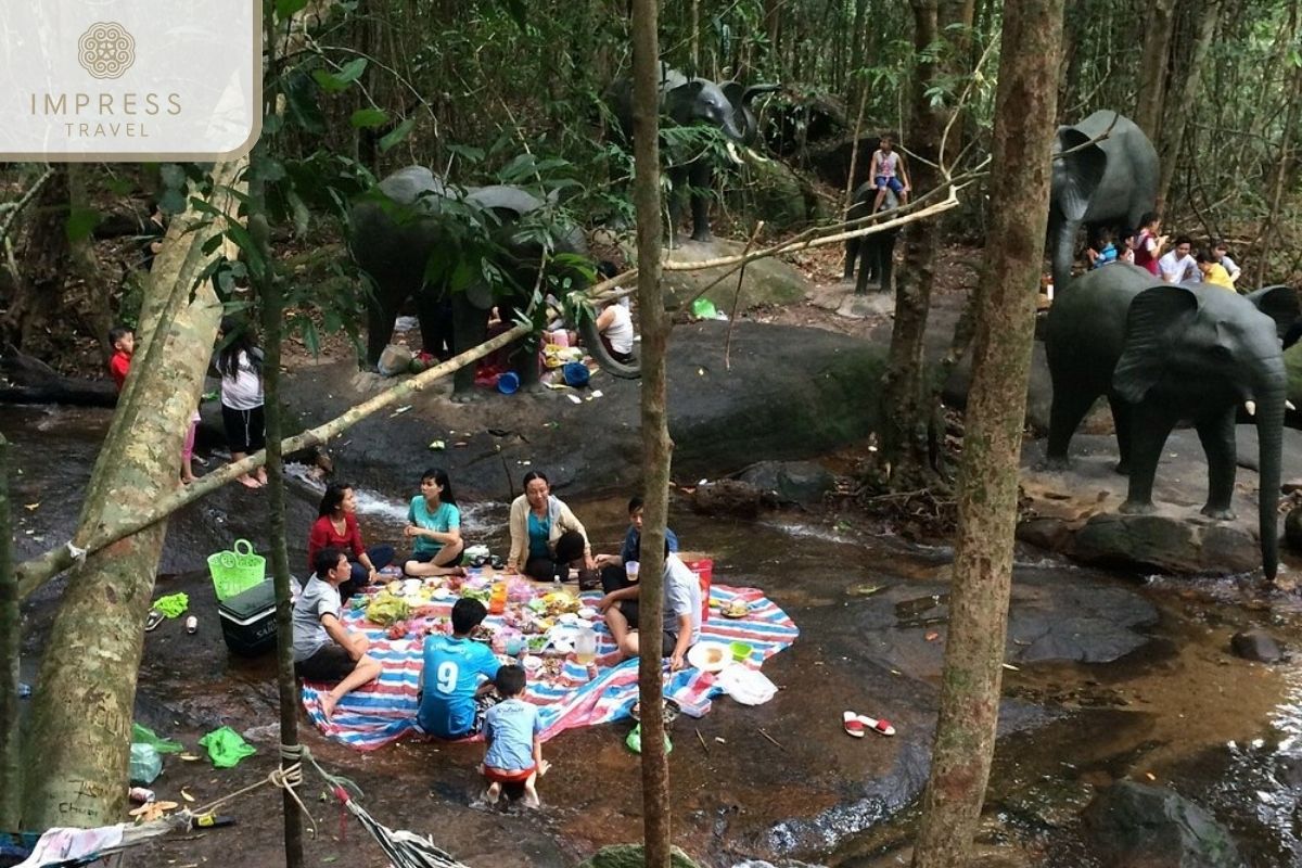 Picnic Lunch at Designated Campsite