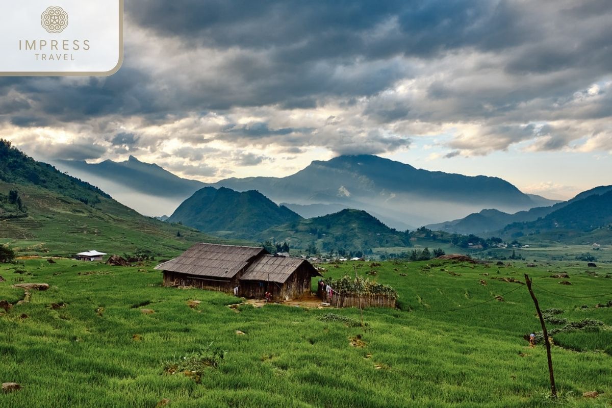 Peaceful scene in P' Nue Ngu Chi Son Sapa Farmstays