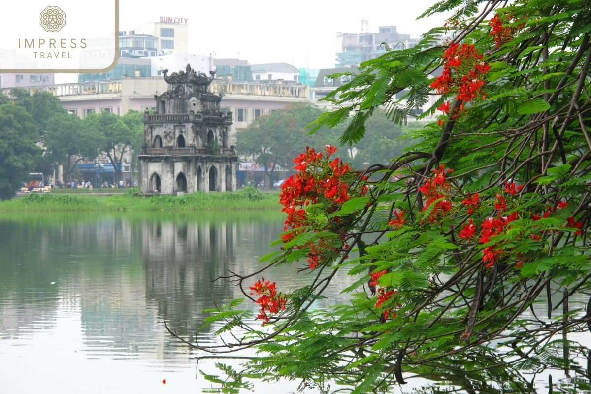 Hoan Kiem Lake in Hanoi Buddhist Tours