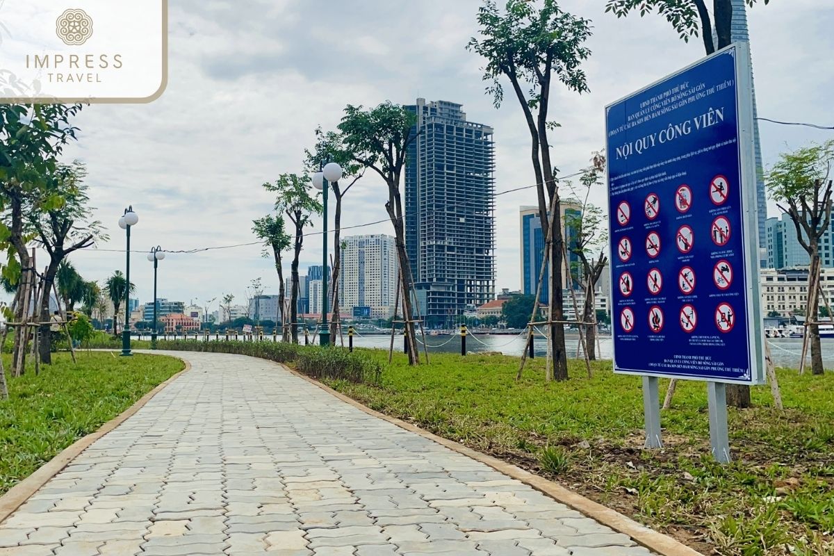 Saigon Riverside Park in Saigon Riverside Park