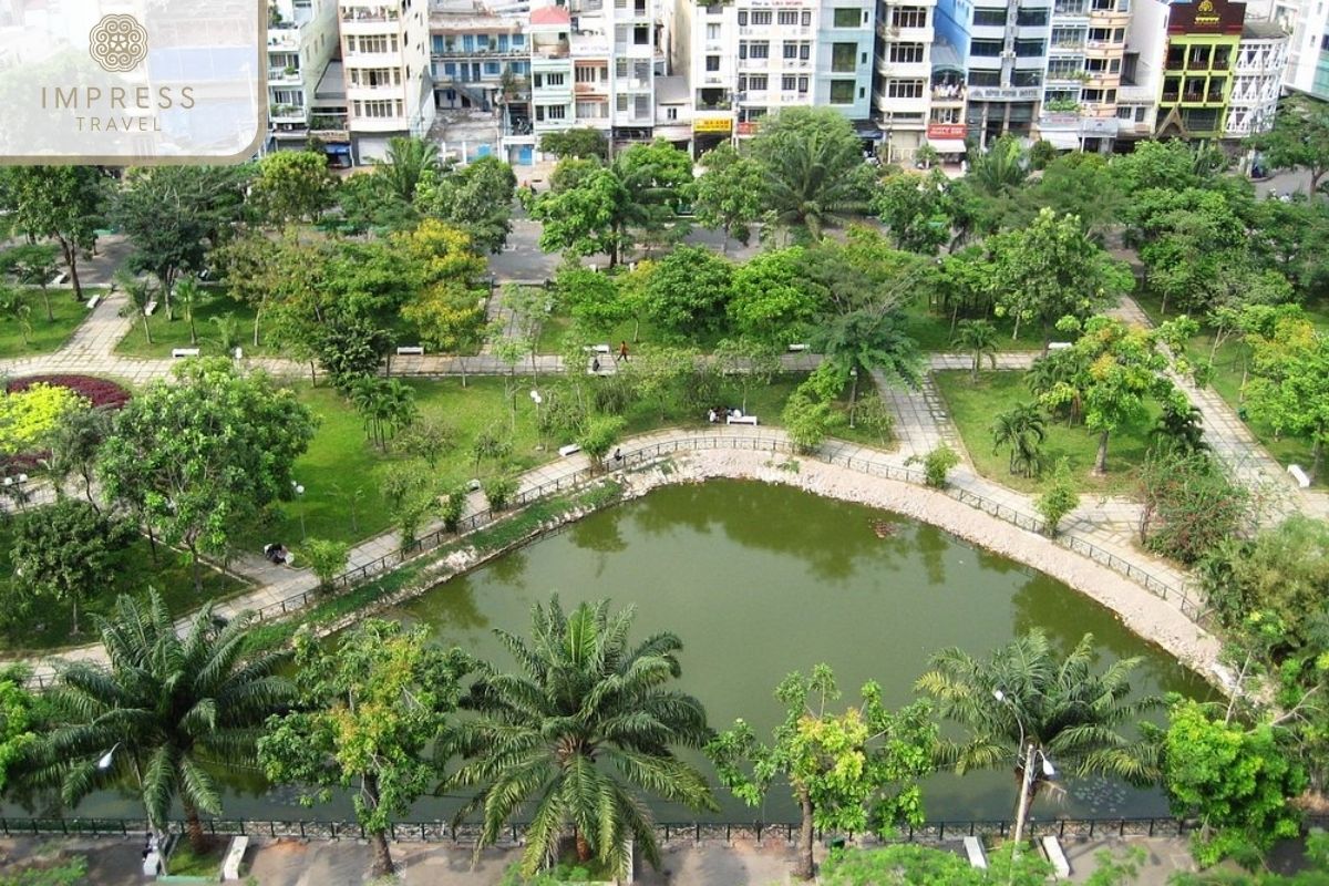 Green nature in the middle of Saigon