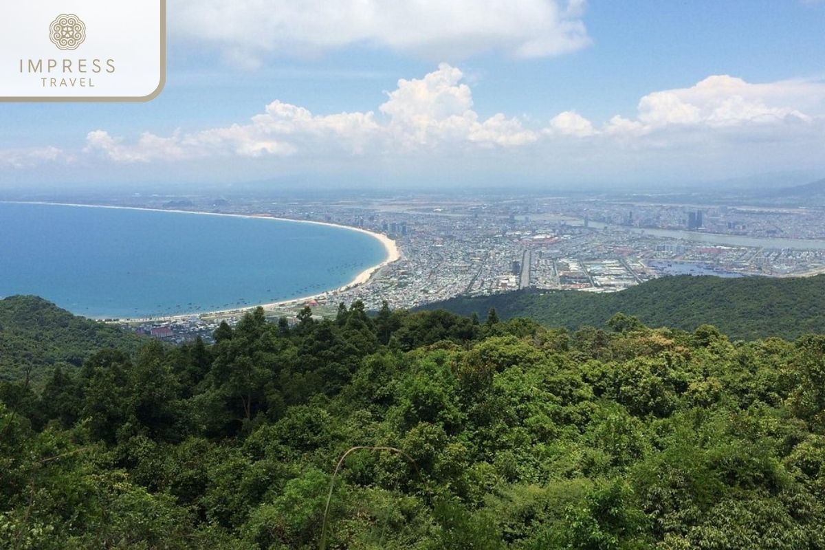 Son Tra mountain peak in Danang hike tours