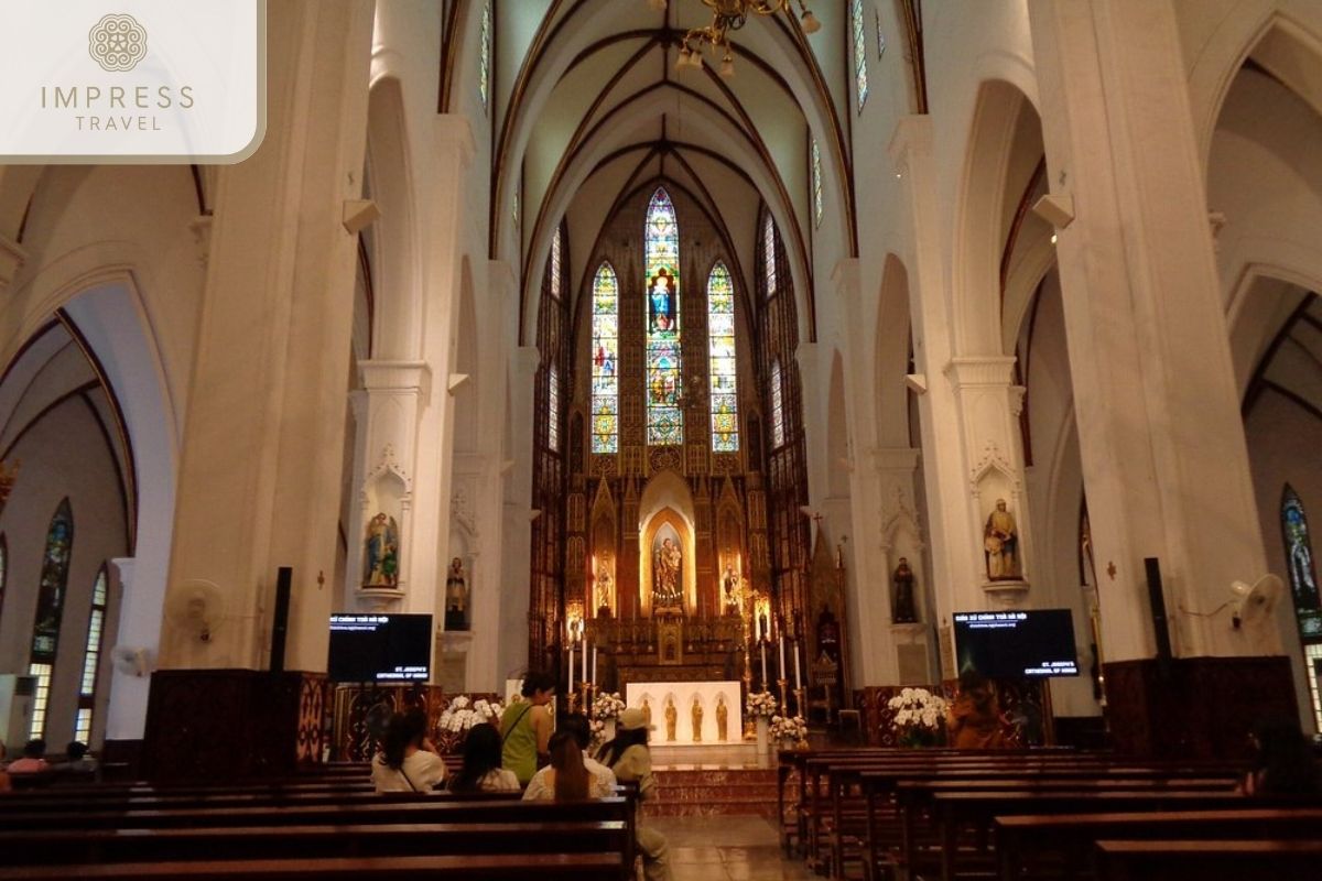 Inside the church