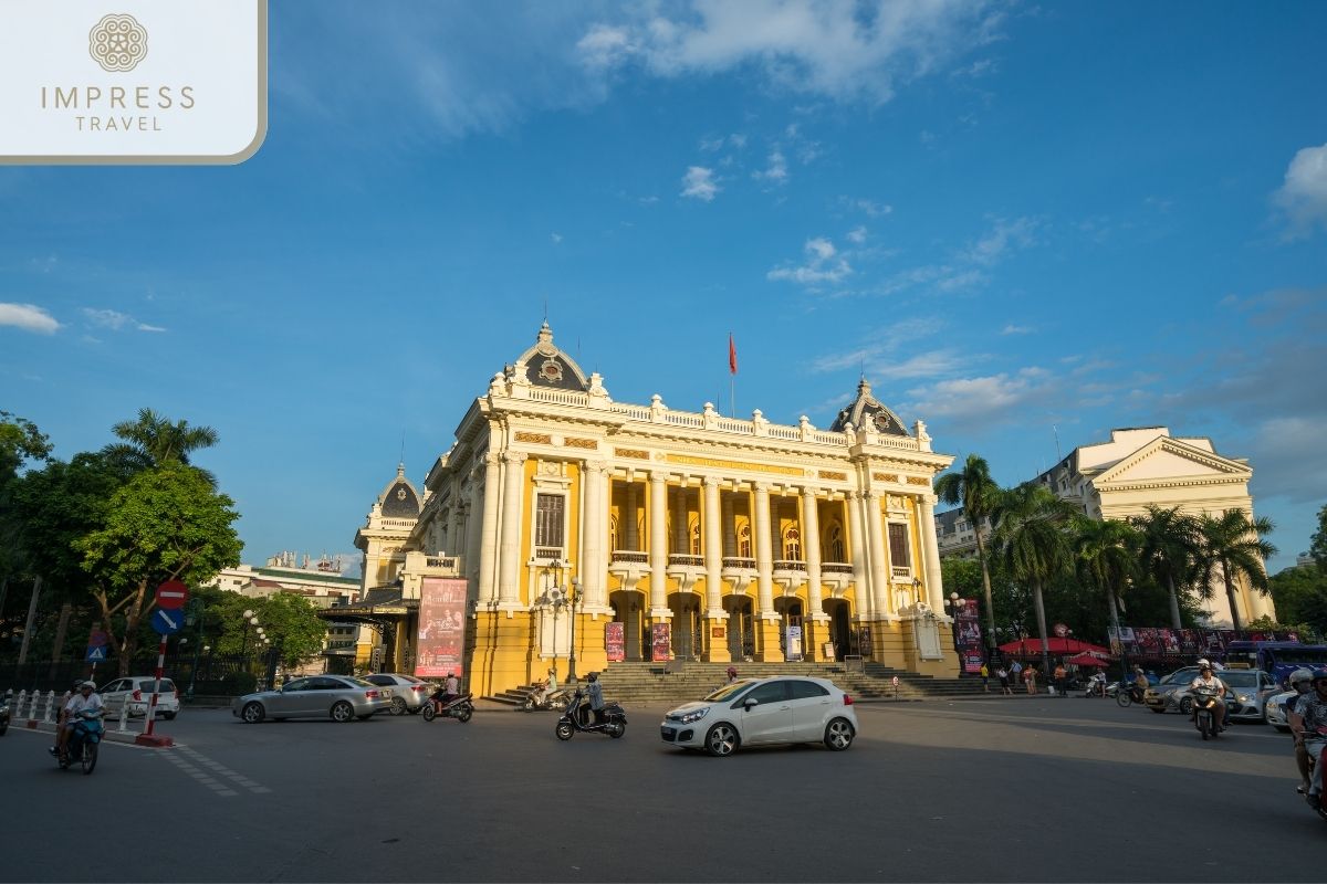 Hanoi Opera House in Long Bien Bridge Architectural Tour