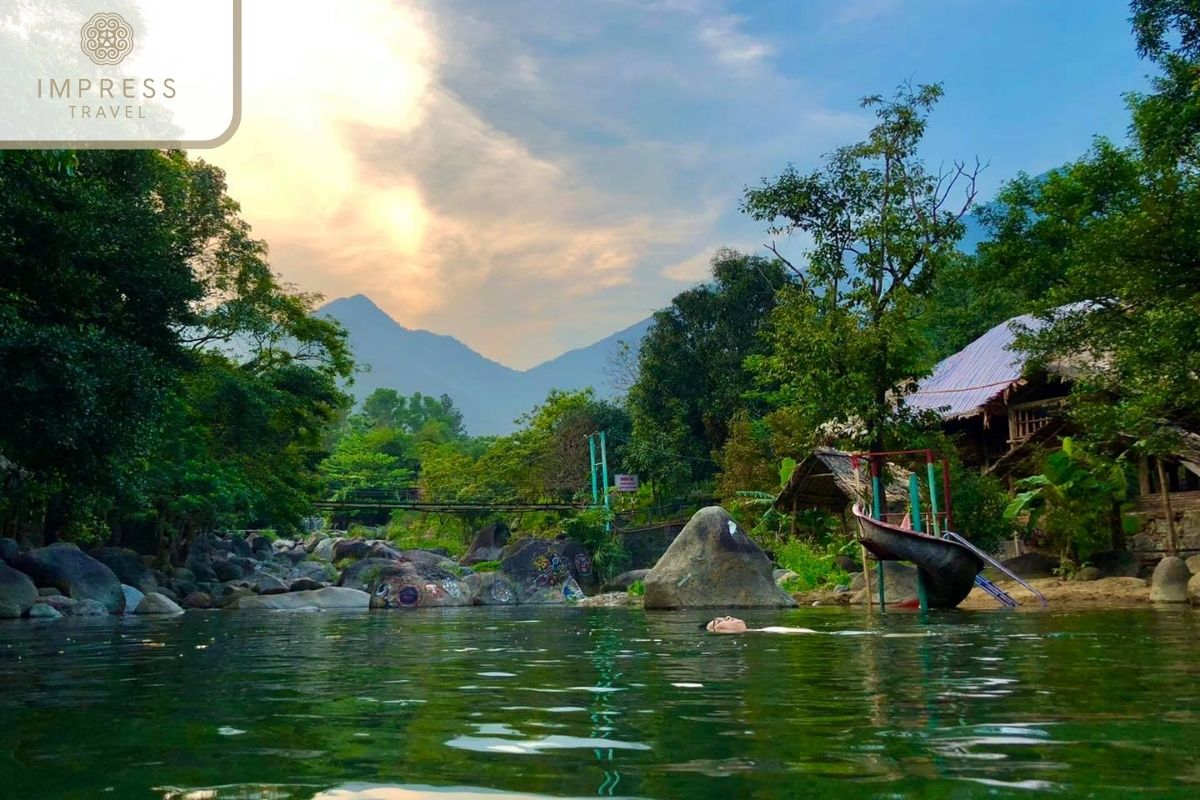 Stone Stream in Danang camping tour 