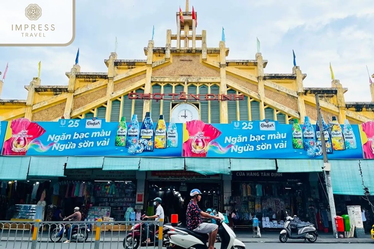 Tan Dinh Market in Ho Chi Minh Architectural Tours