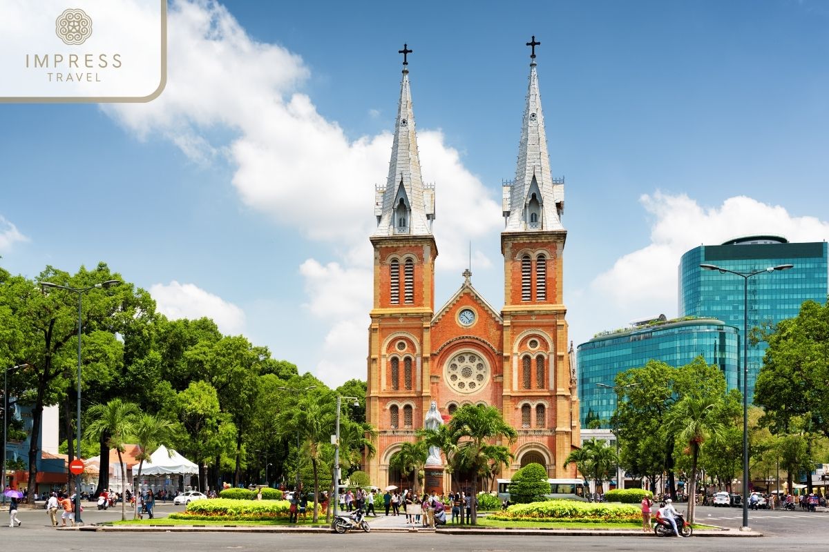 Notre Dame Cathedral in Ho Chi Minh Architectural Tours