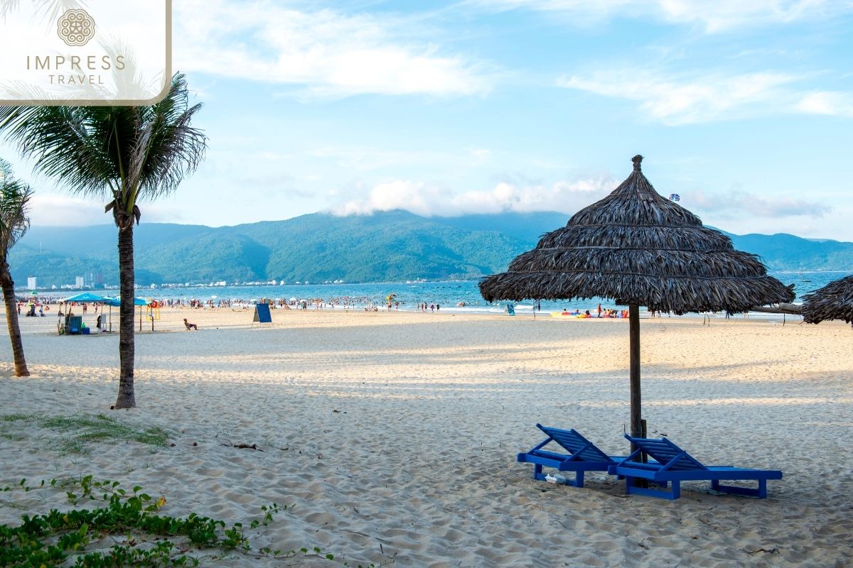 Pristine beach in Danang Sun Tours