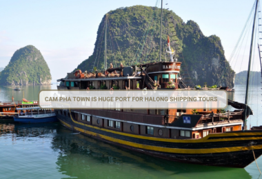 Cam Pha Town Is Huge Port For Halong Shipping Tours