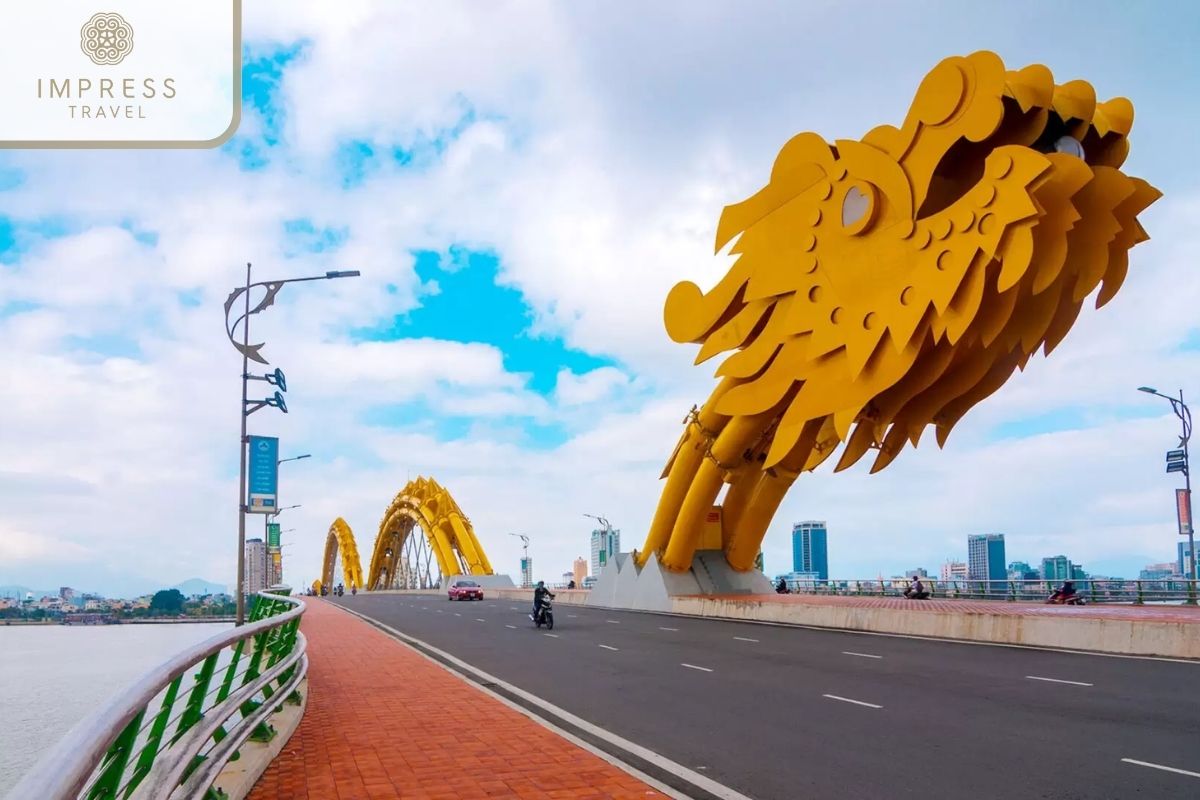 Cau Rong Is Dragon Bridge Site For Danang Night Tours.