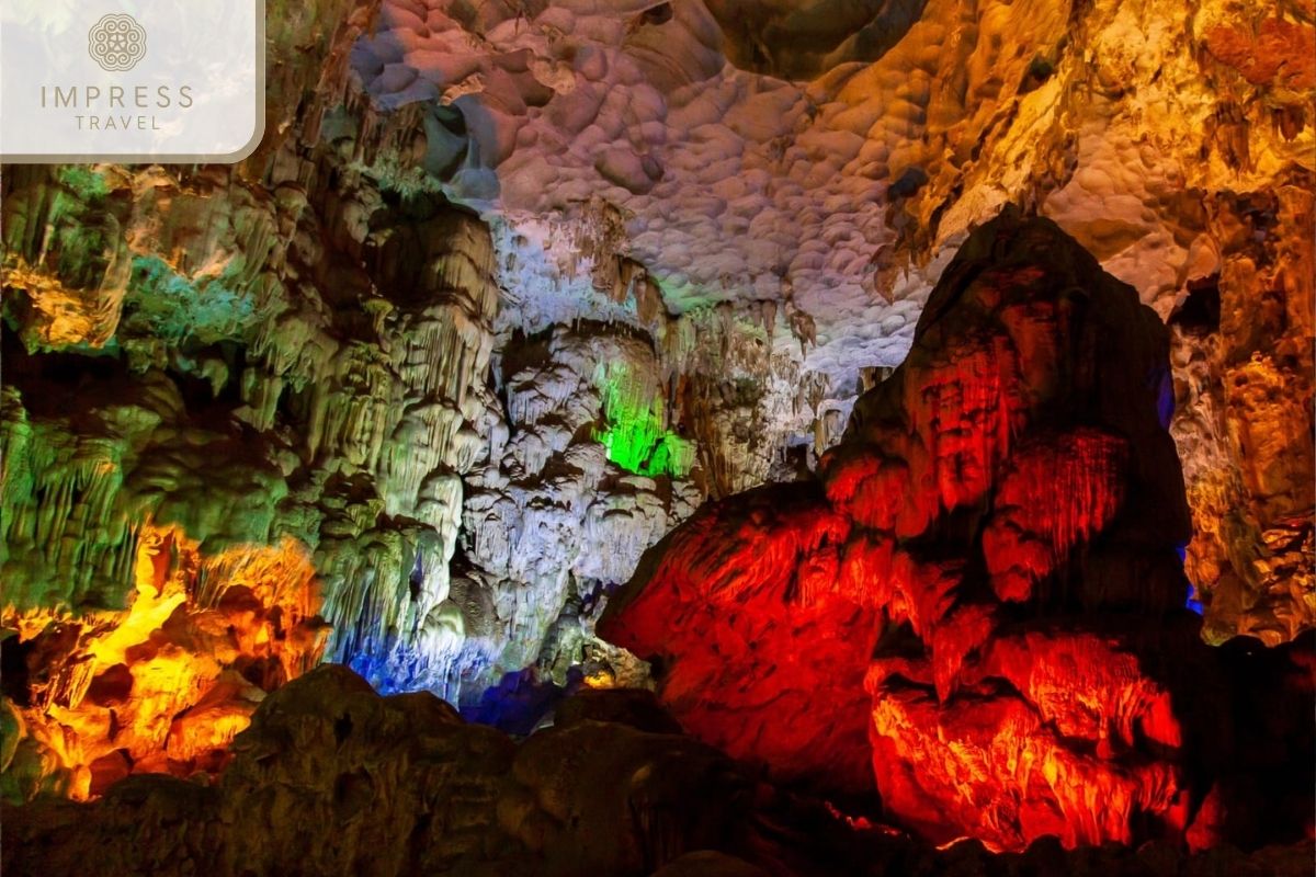 Thien Cung Grotto on Halong Scenic tours