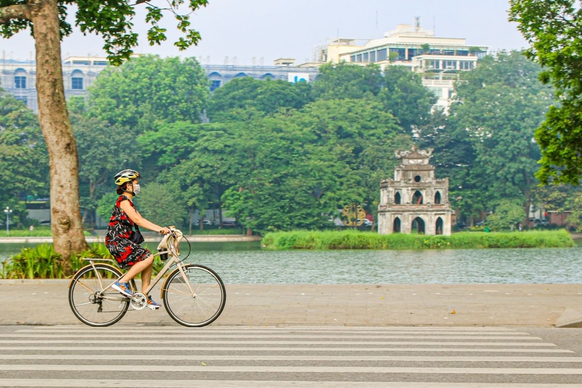 Thu Le Lake Is Reservoir For Hanoi Pedalo Tours