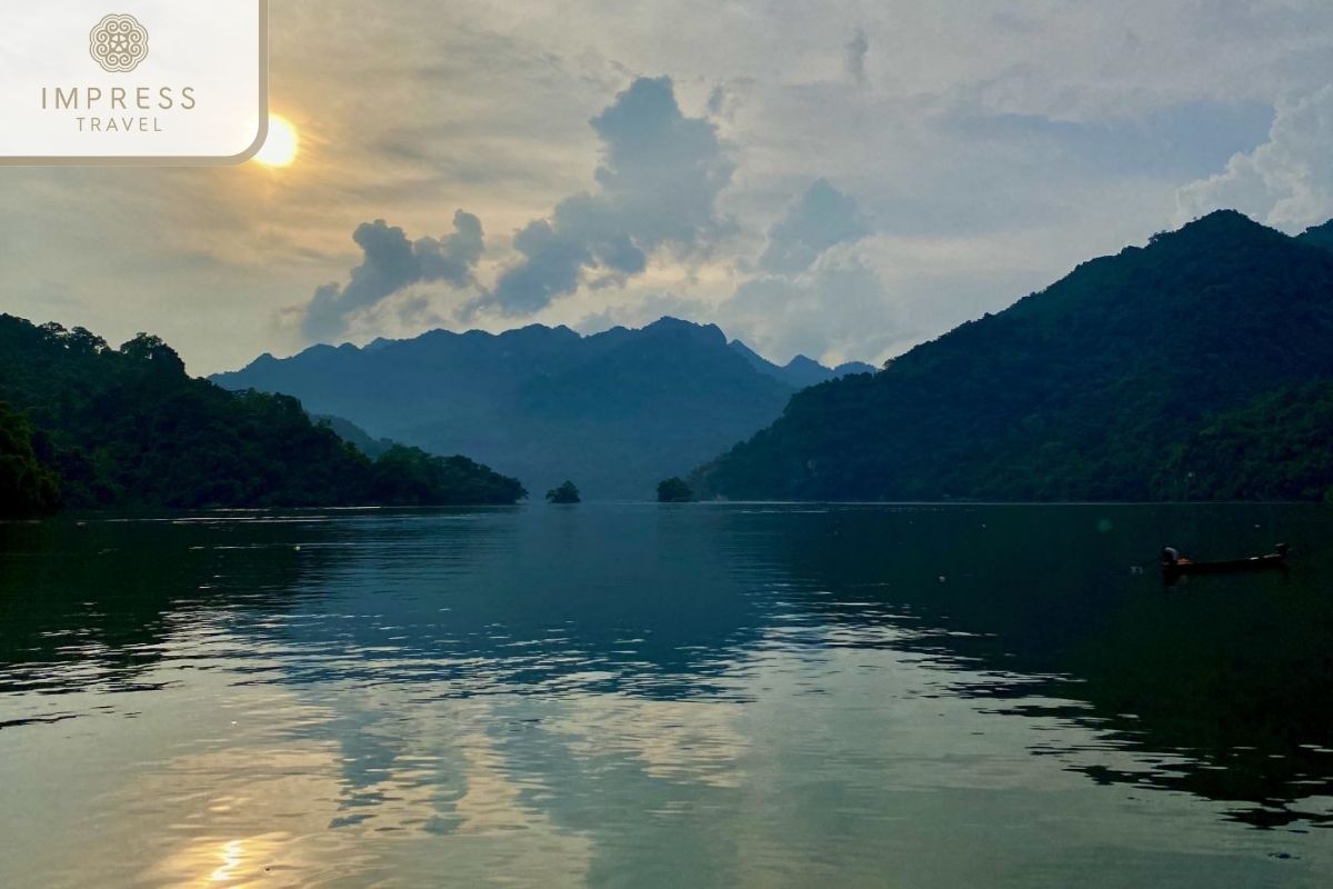 Peaceful nature at the lake