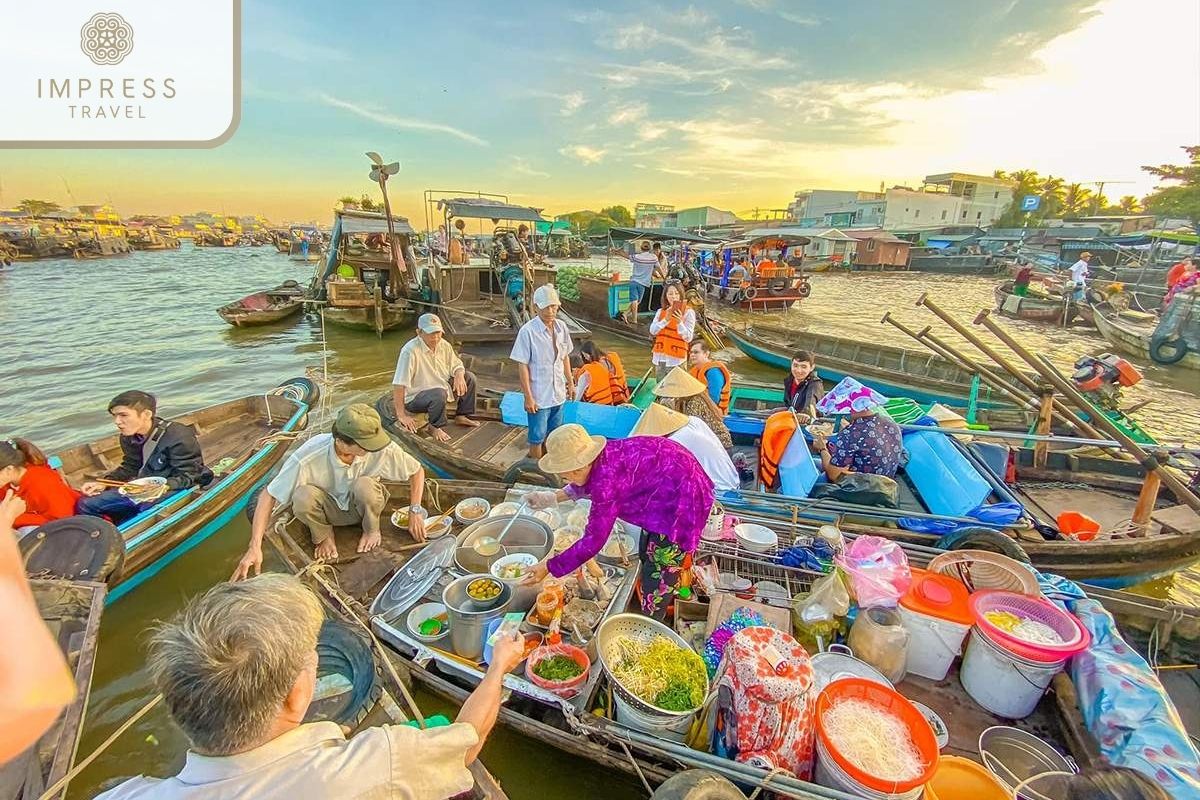 Cai Rang Floating Market in Can Tho Mekong Boat Tours