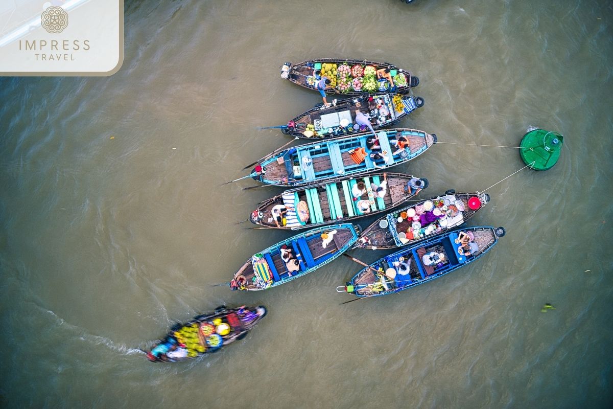 Cai Rang Floating Market in Mekong Flight tours