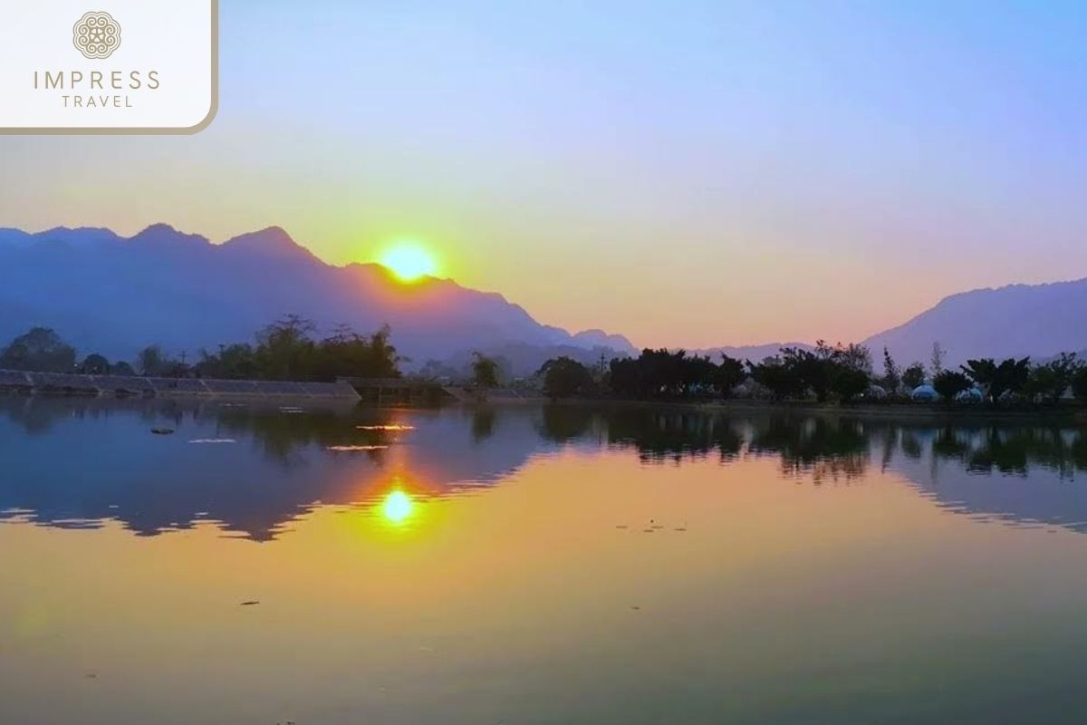 Mo Luong Lake in Mai Chau Ethnic Thai Tours