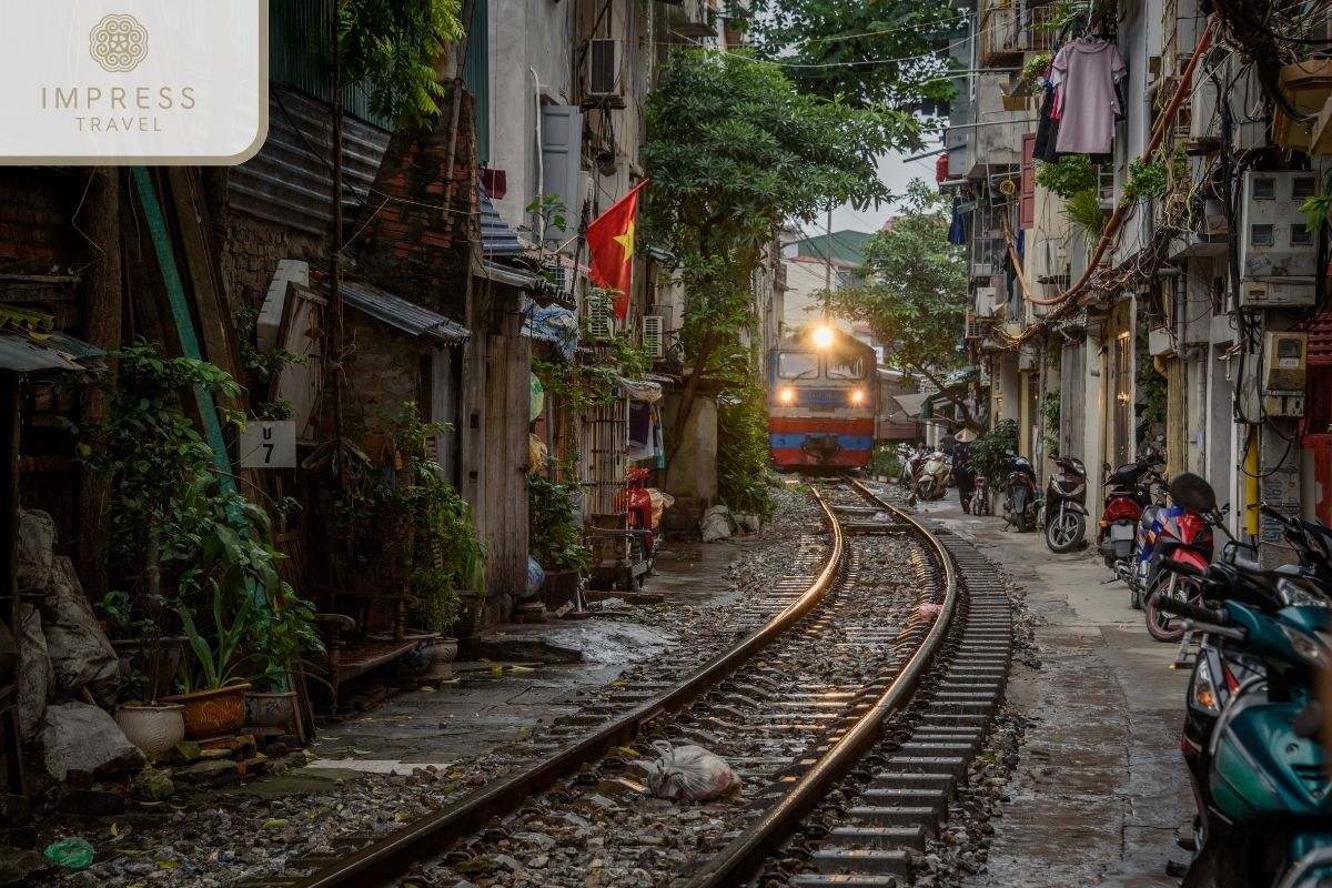 Hanoi Train Street in Hanoi Cafe Tours 