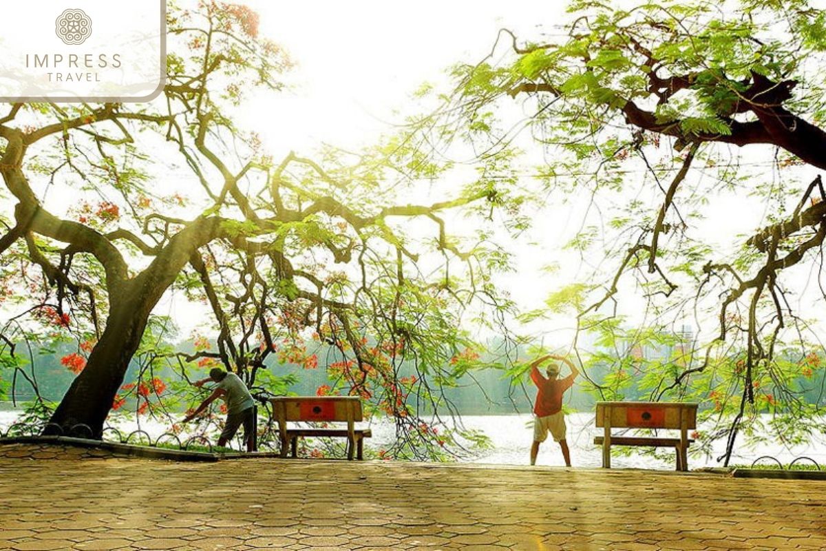 Yoga Exercises in Lenin Park