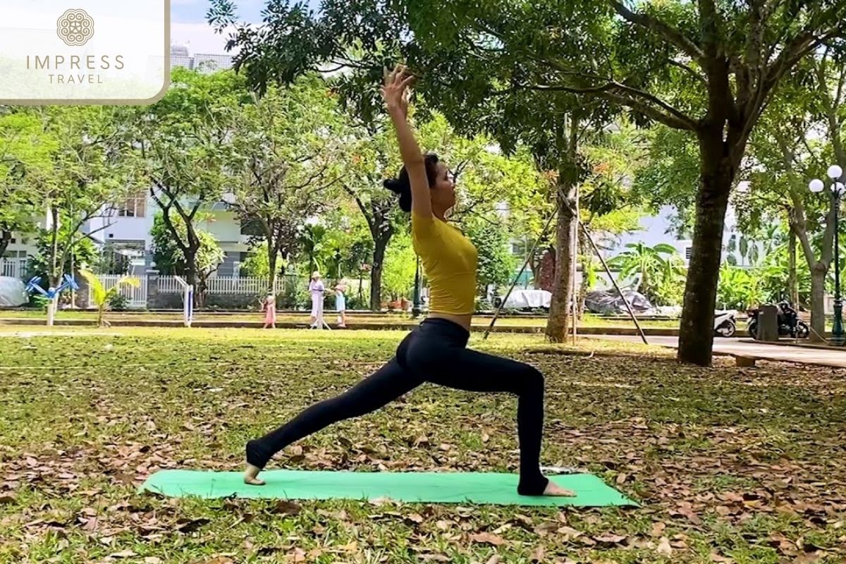 Yoga Exercises in Lenin Park