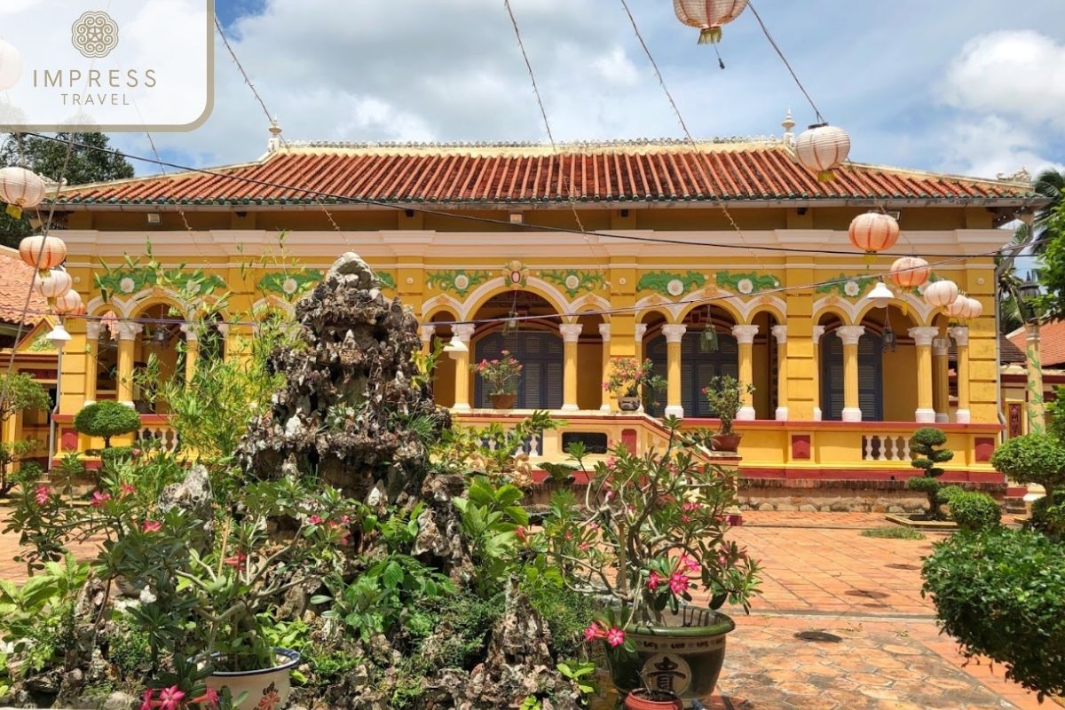 Unique architecture in Mekong Credence Tours 