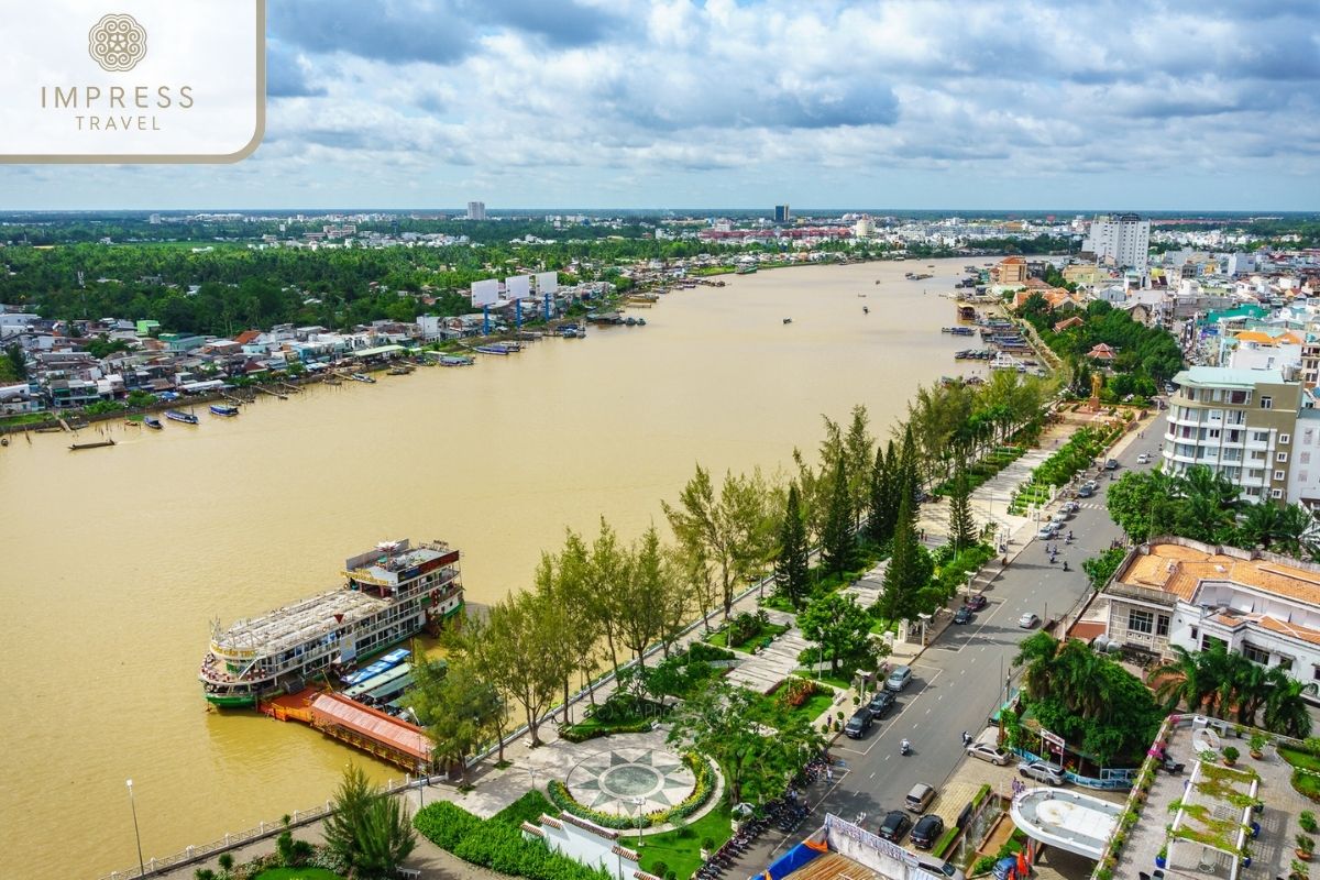 Ninh Kieu Wharf in Mekong Credence Tours 