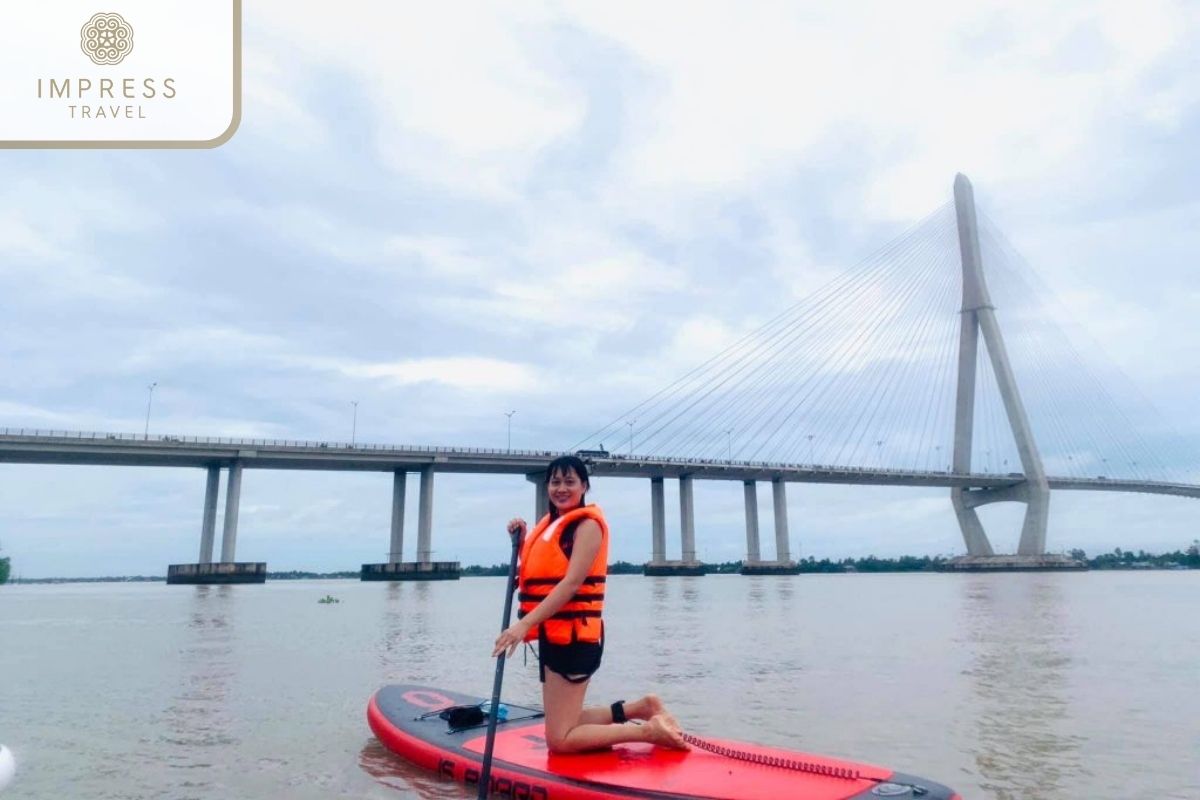 Rowing on Hau River