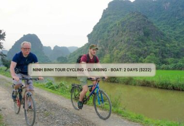 Ninh Binh Tour cycling - climbing - boat: 2 Days ($222)