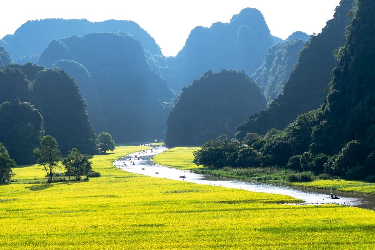 Trang An's waterways, the ancient capital of Hoa Lu, and the dramatic karst landscapes of Tam Coc.