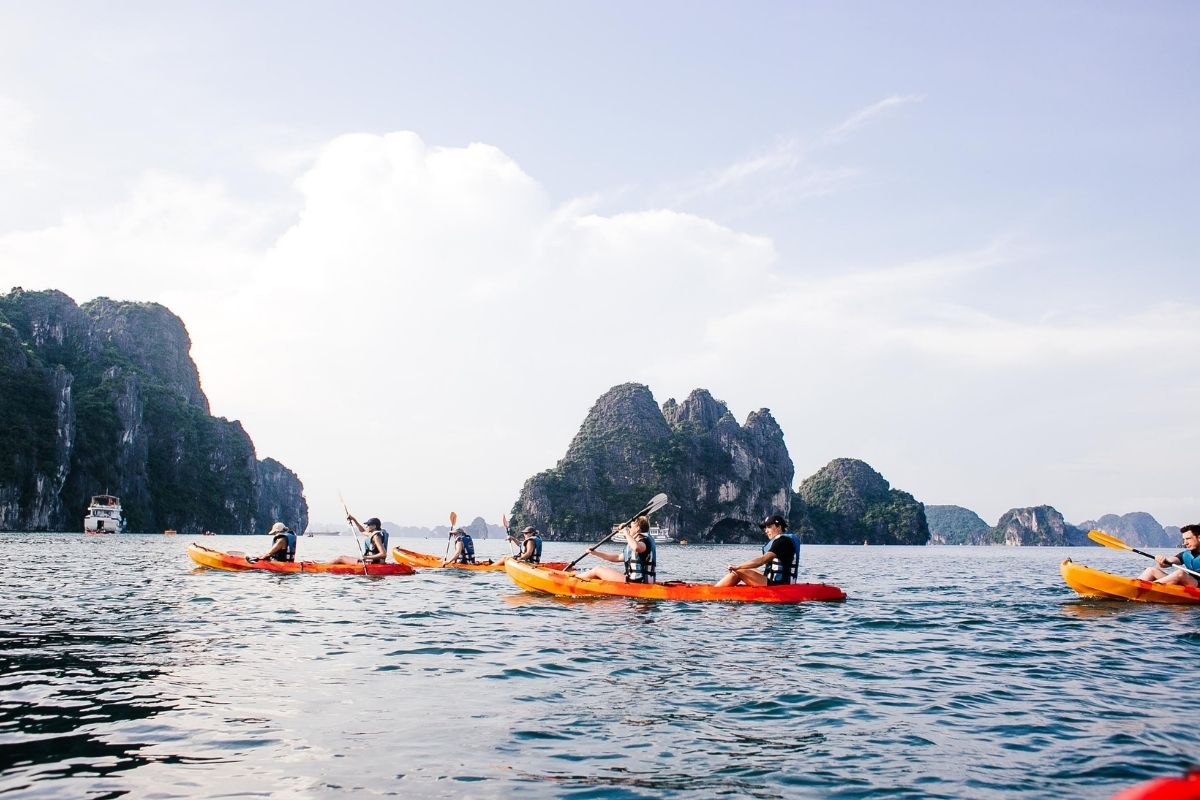 Relaxed Halong Tours Swim At Untouched Sim Beach