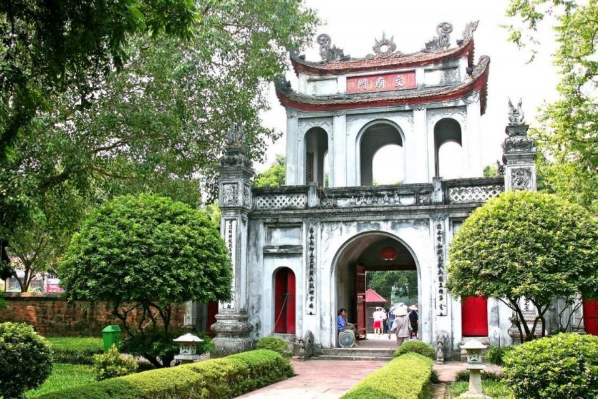 French colonial flair, and crowded sidewalks