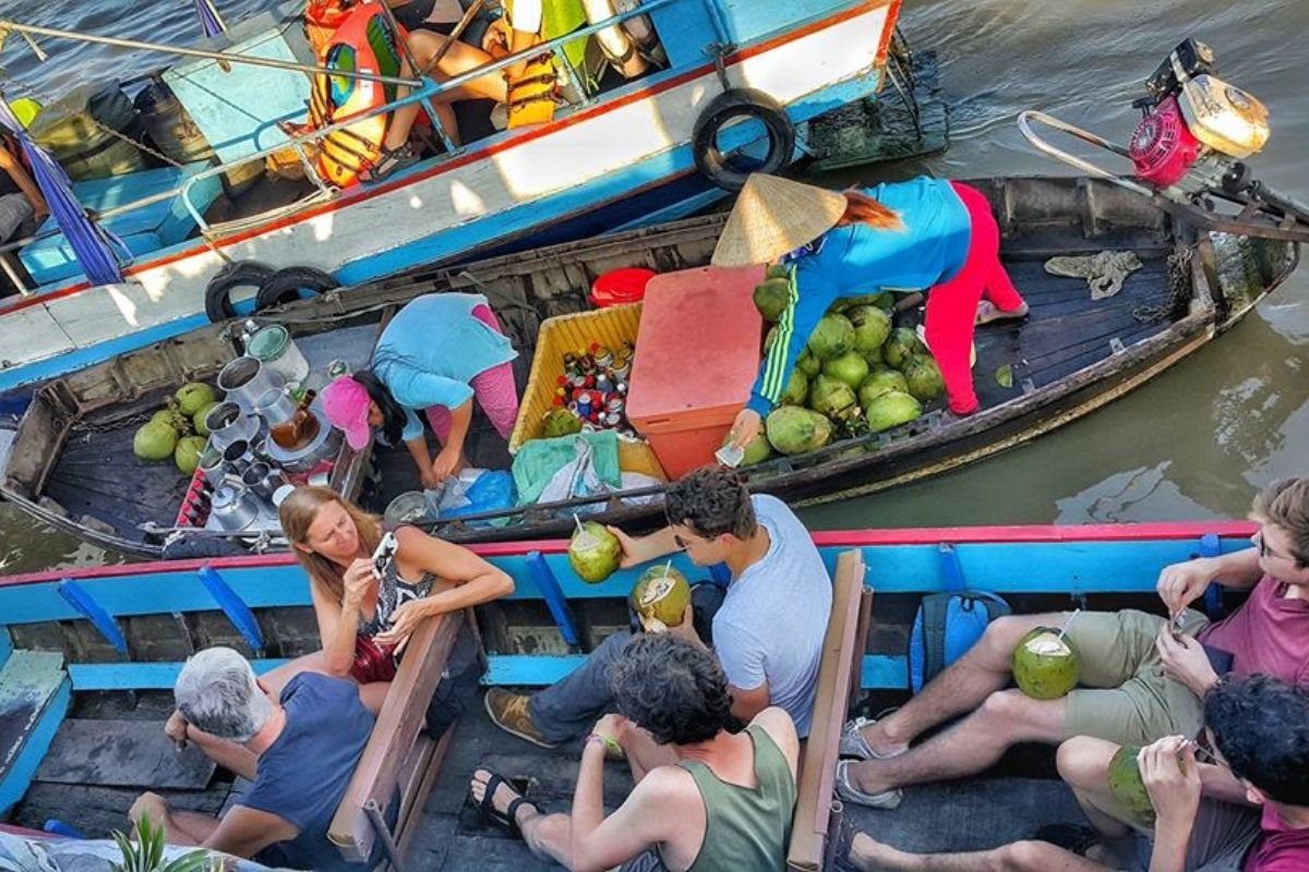 A Mekong Tour will take you to float markets, stunning river landscapes