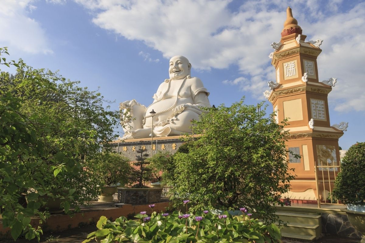 Our destination is the stunning Vinh Trang Pagoda in Ho Chi Minh City Free & Easy Package Tours