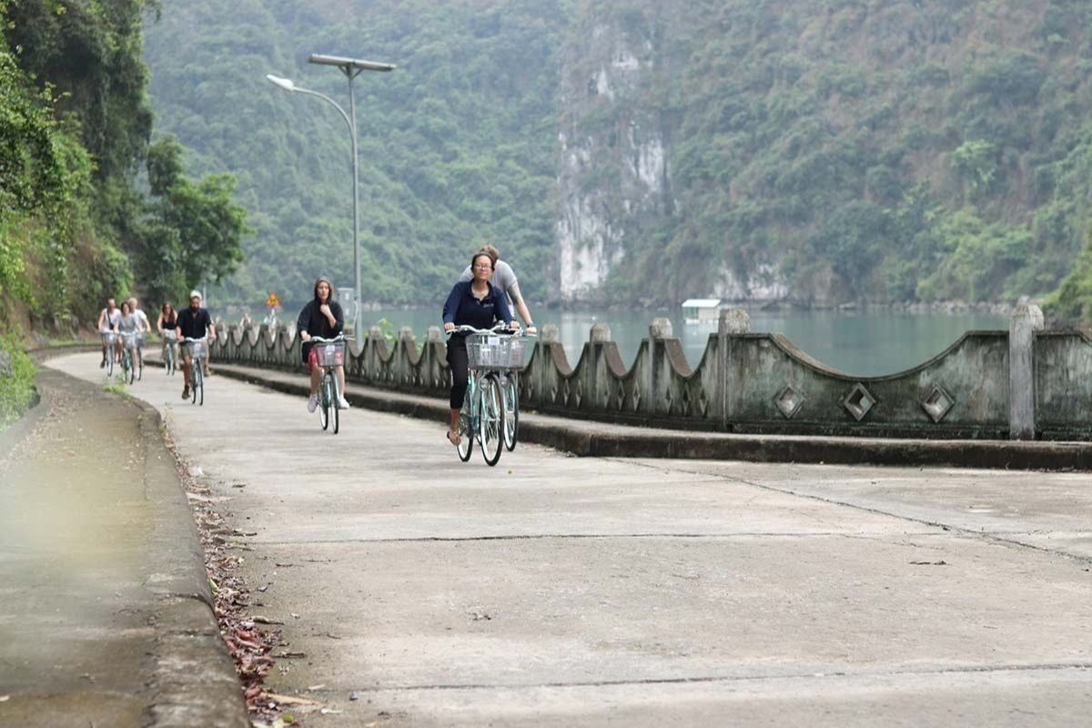 Cycling to Viet Hai Village with Halong Tours Stay at Heritage Line Ylang Cruise