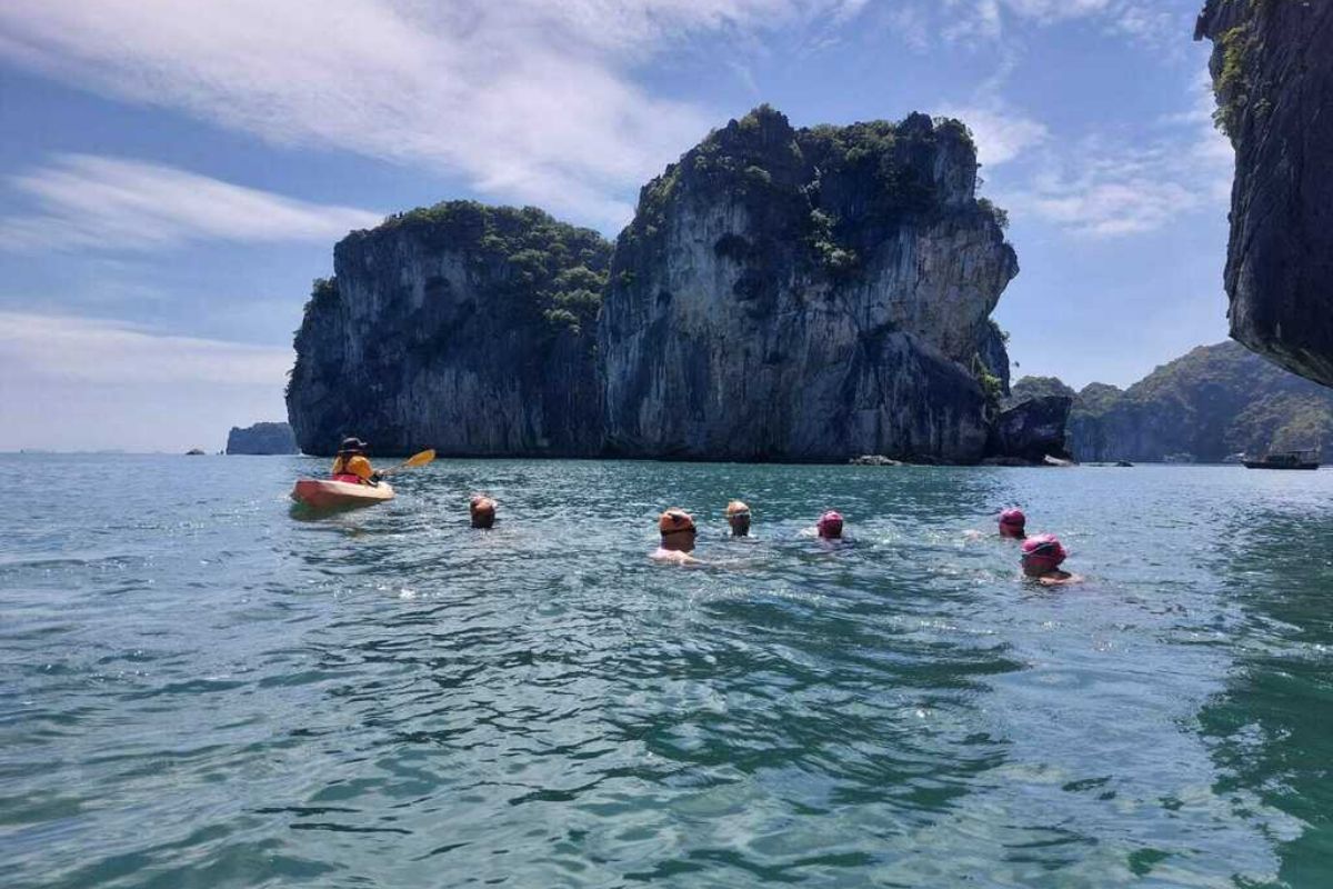 Swimming in Lan Ha Bay