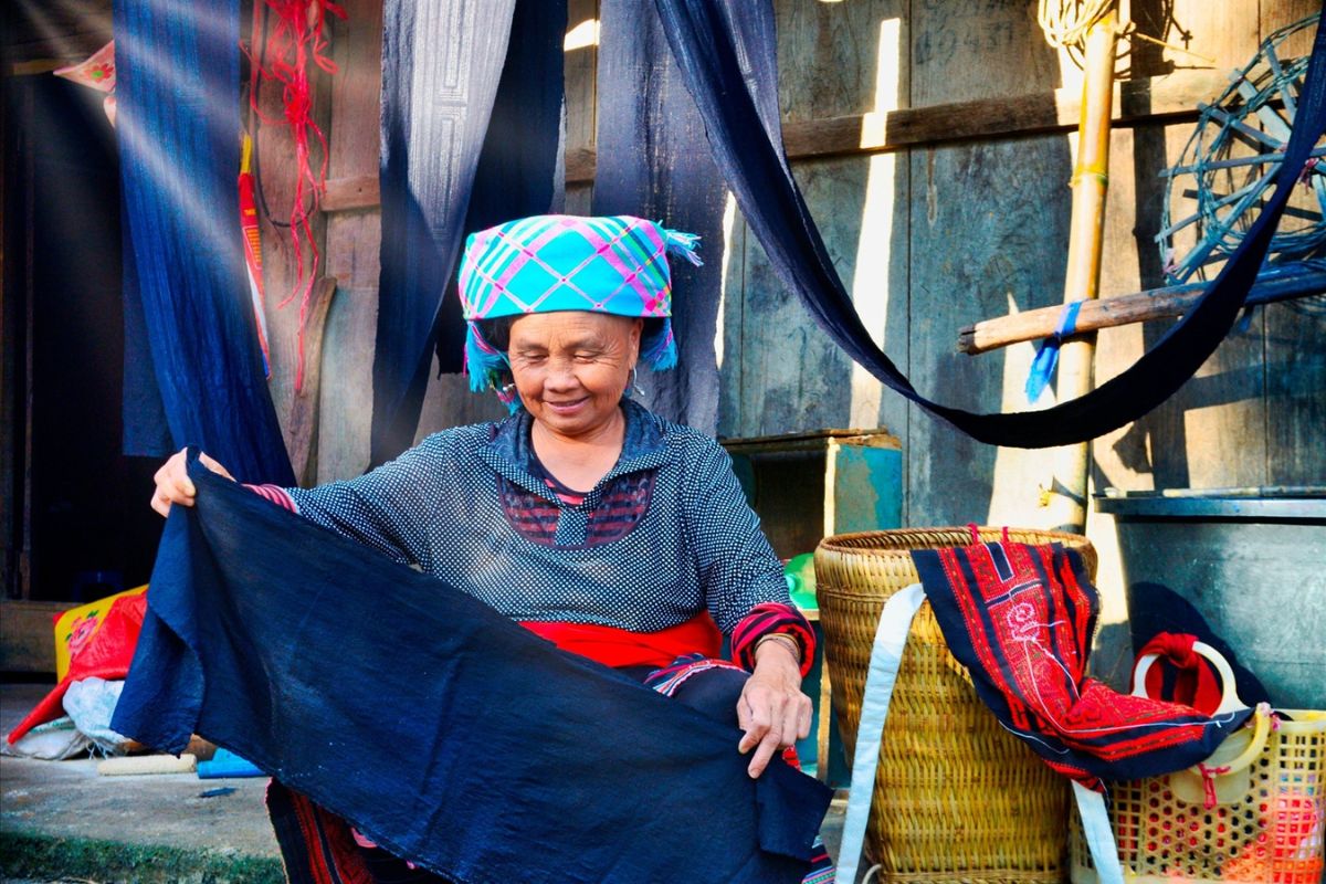 Indigo dying workshop