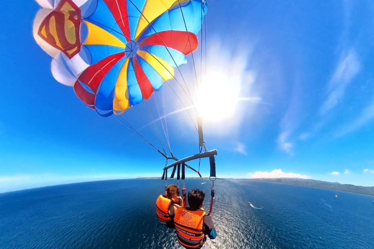 Parasailing in My Khe Beach