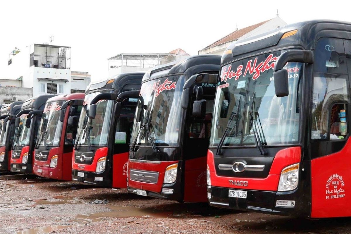Ride from Ha Tien to Ho Chi Minh by Bus through the scenic Mekong Delta with Hue Nghia Bus
