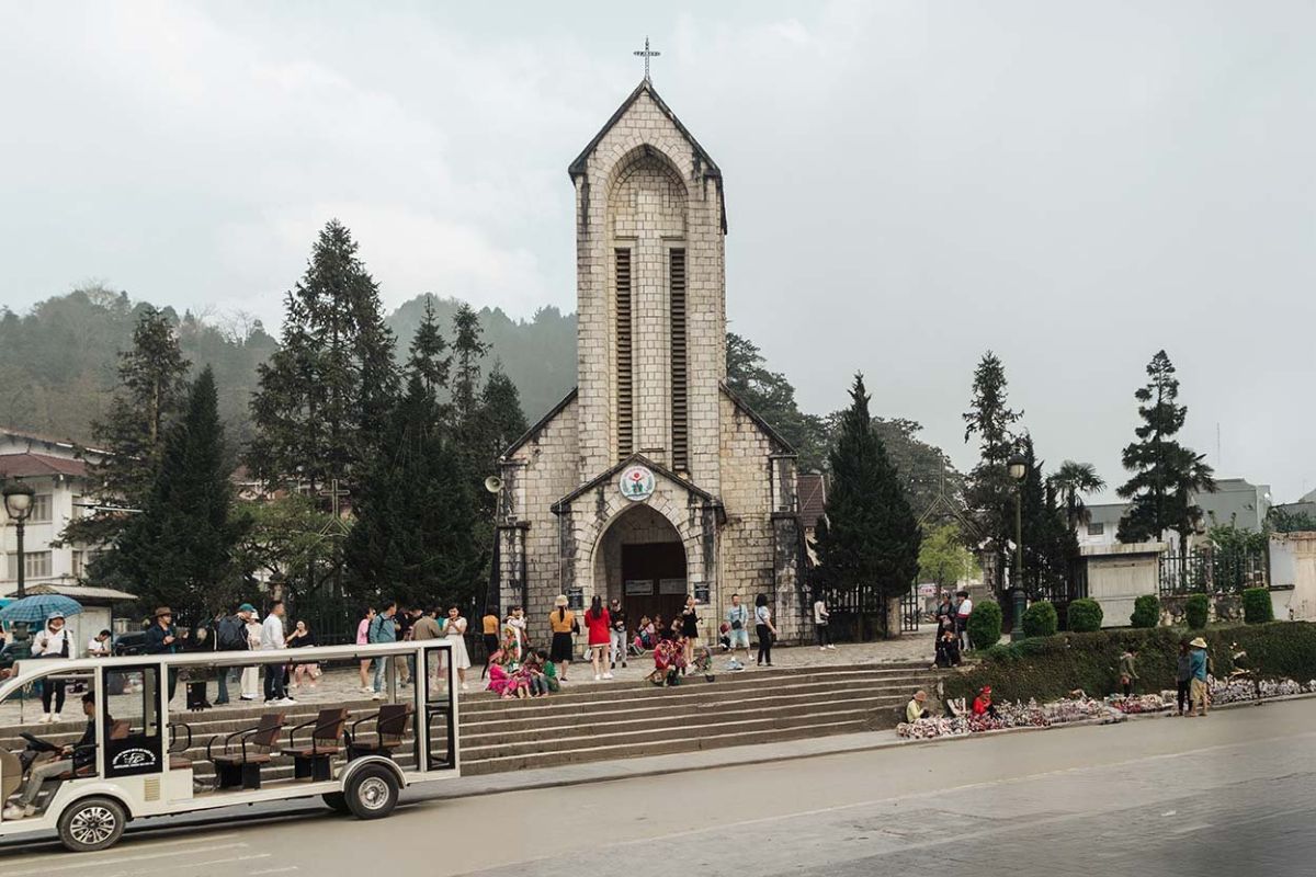 Experience the magic of Sapa Vietnam Winter with Sapa Stone Church