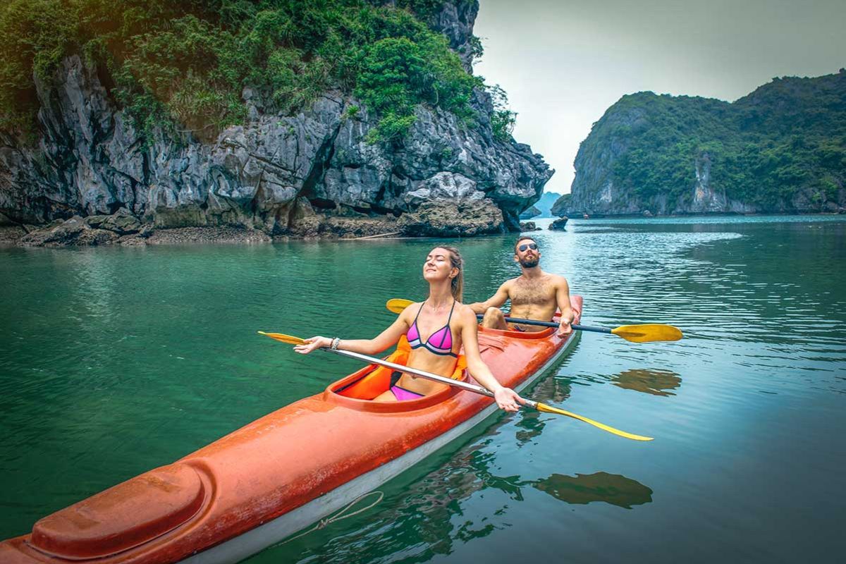 Couple Kayaking